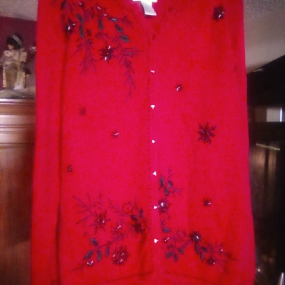 Stitches in Time ladies large cardigan sweater